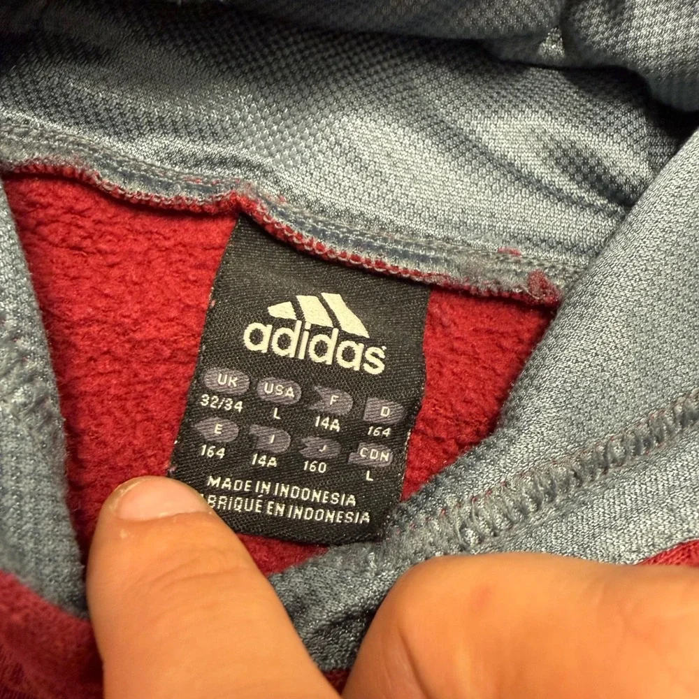 2000s y2k adidas striped hoodie sweatshirt